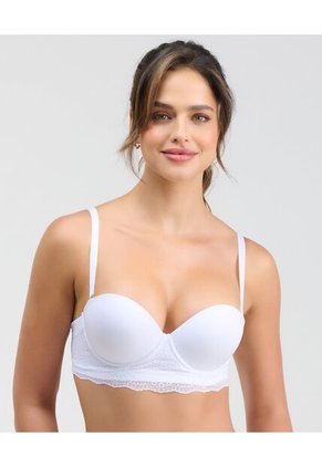 Brasier Extra Realce Encaje En La Base Blanco St Even 49560
