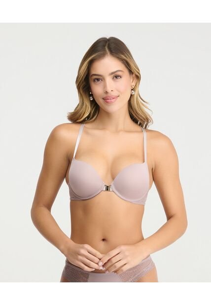 Brasier Extra Realce Cobertura Media Broche Magnetico Gris St Even 49640