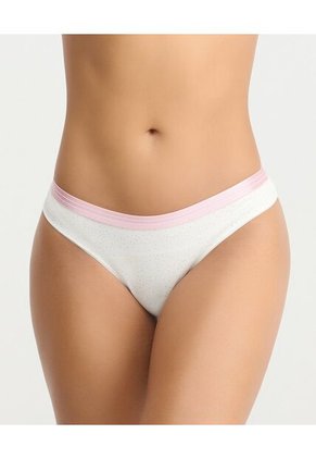 Brasilera Semidescaderada Con Elastico En Cintura Marfil St Even 49671