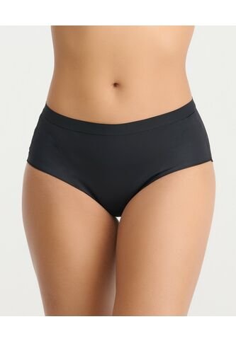 Panty Cintura Alta En Encaje Con Elástico Negro St Even 49662 St Even