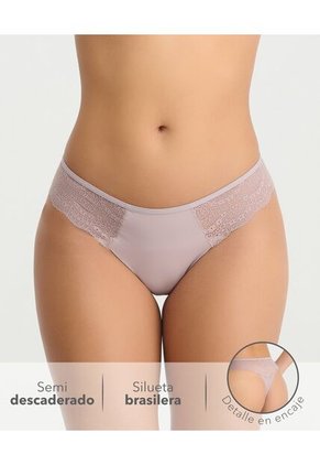 Brasilera Semidescaderada Con Elastico En Cintura Gris St Even 49641