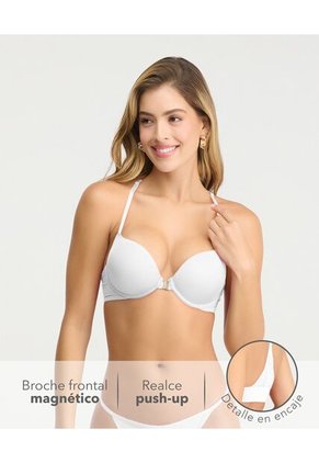 Brasier Doble Realce Abrochadura Magnética Blanco St Even 49700