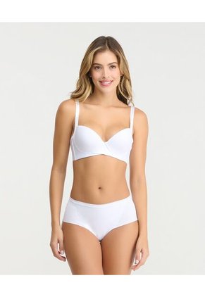 Cachetero Tiro Medio Con Elastico En Cintura  Blanco St Even 49652