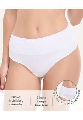 Panty Seamless Silueta Tanga Brasilera Blanco St Even 49711