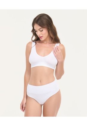 Panty Seamless Silueta Tanga Brasilera Blanco St Even 49711