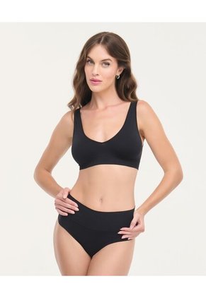 Panty Seamless Silueta Tanga Brasilera Negro St Even  49711