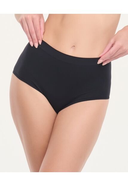 Panty Paquete X2 Talle Alto Negro St Even 49712