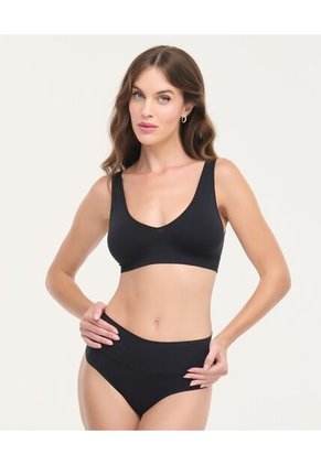 Top Seamless Tiras Anchas Fijas Negro St Even 49726