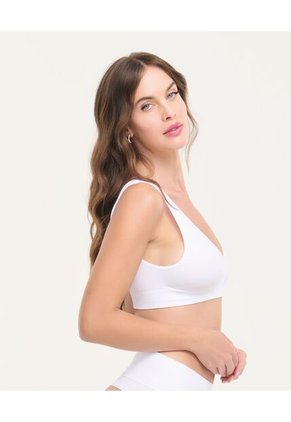 Top Seamless Tiras Anchas Fijas Blanco St Even 49726