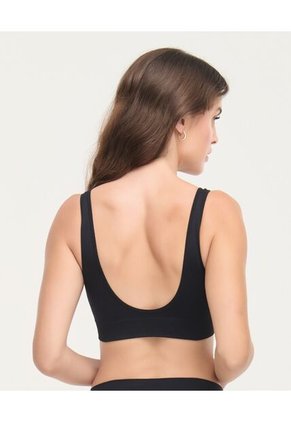 Top Seamless Tiras Anchas Fijas Negro St Even 49726