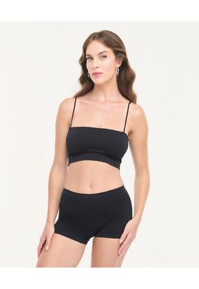 Panty Seamless Paquete X2 Levantacola Negro St Even  49703