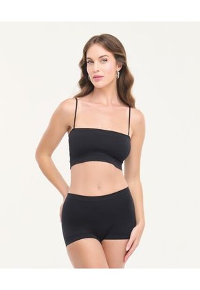 Top Seamless 2 En 1 Copas Removibles Tiras Ajustables Y Removibles Negro St Even 49706