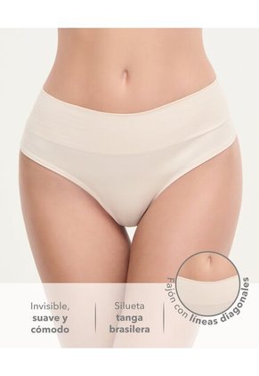 Panty Seamless Silueta Tanga Fajón Ancho Natural St Even 49721