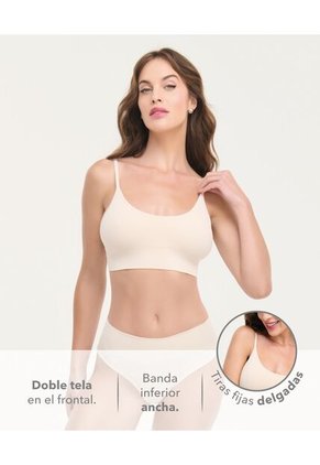 Top Seamless Tiras Fijas Natural St Even 49716