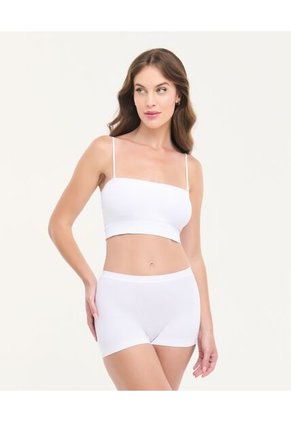 Top Seamless 2 En 1 Copas Removibles Tiras Ajustables Y Removibles Blanco St Even 49706