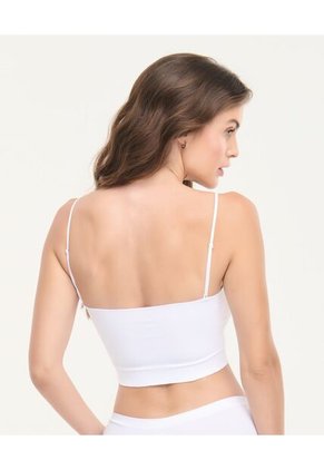 Top Seamless 2 En 1 Copas Removibles Tiras Ajustables Y Removibles Blanco St Even 49706