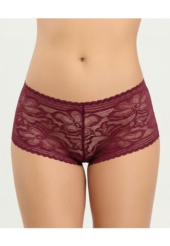 Brasilera Semidescaderada Posterior En Encaje Invisible Vinotinto St Even 48834 St Even