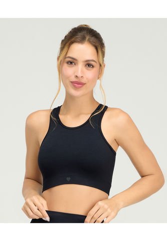Top Deportivo Sin Costuras Negro ST Even 68406 St Even