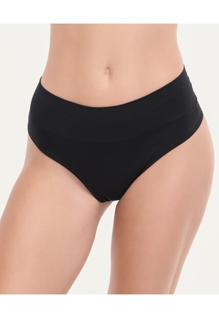 Panty Seamless Silueta Tanga Fajón Ancho Negro St Even 49721