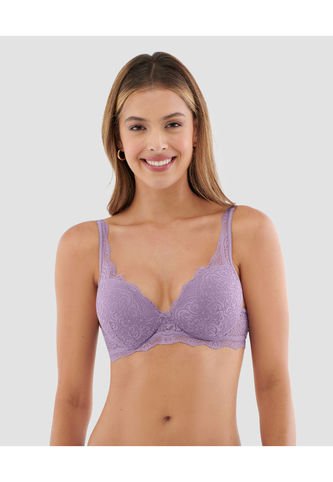 Brasier Realce Medio Cubrimiento Alto Cargaderas Fijas Cargaderas Graduables Morado ST Even 49250 St Even