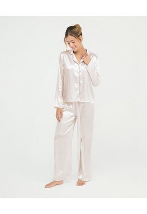 Pijama Pantalón Camisa Manga Larga Blanco St Even 18758
