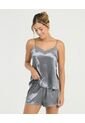 Pijama De Short Blusa De Tiras Ajustables Gris St Even 18754 de St Even