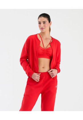 Chaqueta Deportiva Silueta Ancha Rojo ST Even 68297