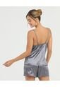 Pijama De Short Blusa De Tiras Ajustables Gris St Even 18754 de St Even