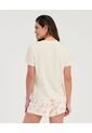 Pijama De Short Camiseta Manga Corta Estampado Beige St Even 18724 de St Even