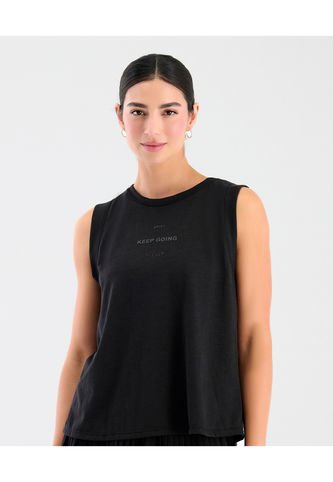 Camisilla Deportiva Manga Sisa Cuello Redondo Negro ST Even 68263 St Even