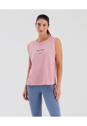 Camisilla Deportiva Manga Sisa Cuello Redondo Rosado ST Even 68263