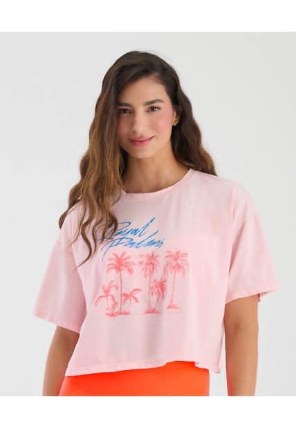 Camiseta Silueta Holgada Suave Y Ligera Rosado ST Even 99757