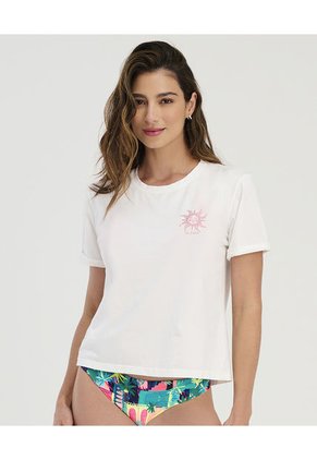 Camiseta Cuello Redondo Manga Corta Ivory ST Even 99777