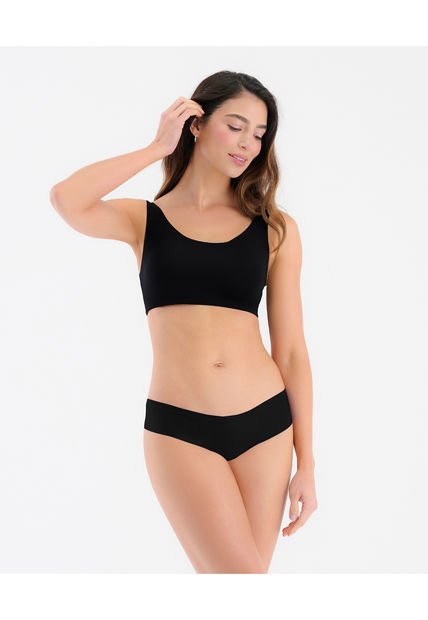 Brasier Tipo Top Realce Natural Sin Varillas Negro ST Even 49400