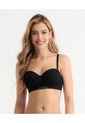 Brasier Realce Medio Tipo Strapless Con Varillas Cargaderas Graduables Y Removibles Negro ST Even 49230 de St Even