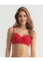 Brasier Realce Medio Tipo Strapless Con Varillas Cargaderas Graduables Y Removibles Rojo ST Even 49230 de St Even