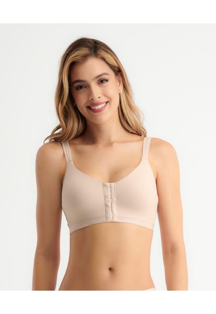 Brasier Broche Frontal Tipo Top Cubrimiento Alto Natural ST Even 49370