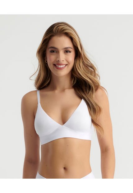 Brasier Realce Natural Tipo Top Copas Removibles Cargaderas Ajustables Blanco ST Even 49320