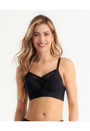 Brasier Realce Natural Copa Lisa Sin Varilla Negro ST Even 49360
