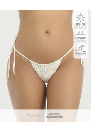 Panty De Baño Tiro Bajo Ajuste Graduable Ivory St Even 900012