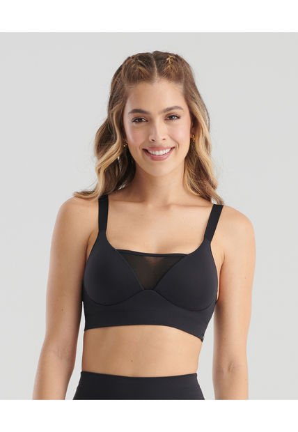 Top Deportivo Silueta Atletica Con Copas Negro ST Even 68146