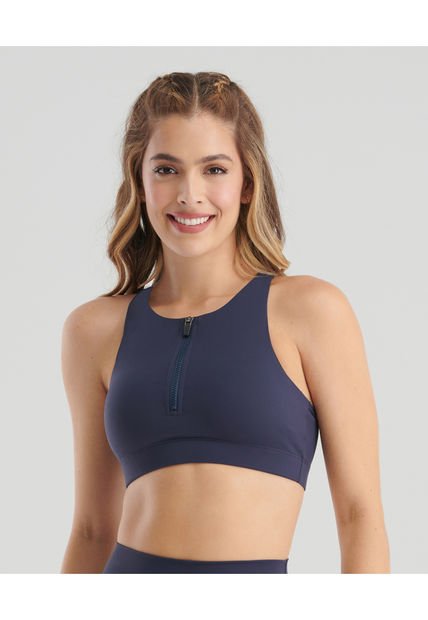 Top Deportivo Con Copas Cierre Frontal Azul ST Even 68156