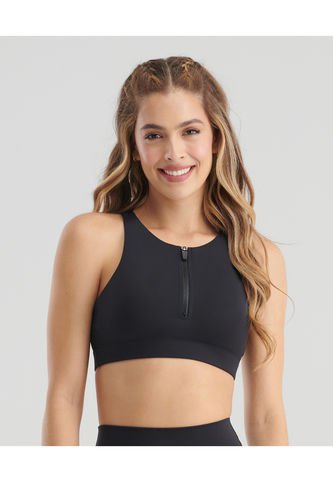 Top Deportivo Con Copas Cierre Frontal Negro ST Even 68156 St Even