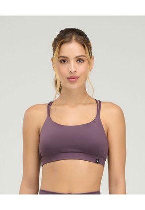 Top Deportivo Con Copas Fijas Cargaderas Dobles Berenjena St Even 68256