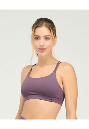 Top Deportivo Con Copas Fijas Cargaderas Dobles Berenjena St Even 68256