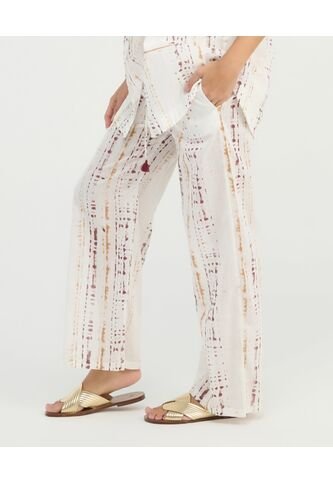 Pantalon Corte Recto Tiras Ajustables Ivory St Even 900117 St Even