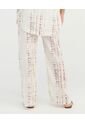 Pantalon Corte Recto Tiras Ajustables Ivory St Even 900117 de St Even
