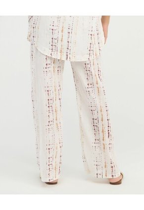Pantalon Corte Recto Tiras Ajustables Ivory St Even 900117
