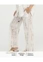 Pantalon Corte Recto Tiras Ajustables Ivory St Even 900117 de St Even