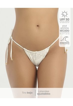Panty De Baño Tiro Bajo Ajuste Graduable Ivory St Even 900012